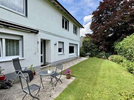 Gartenansicht Gartenansicht - Souterrain-Wohnung in 51674 Wiehl mit 67m² mieten