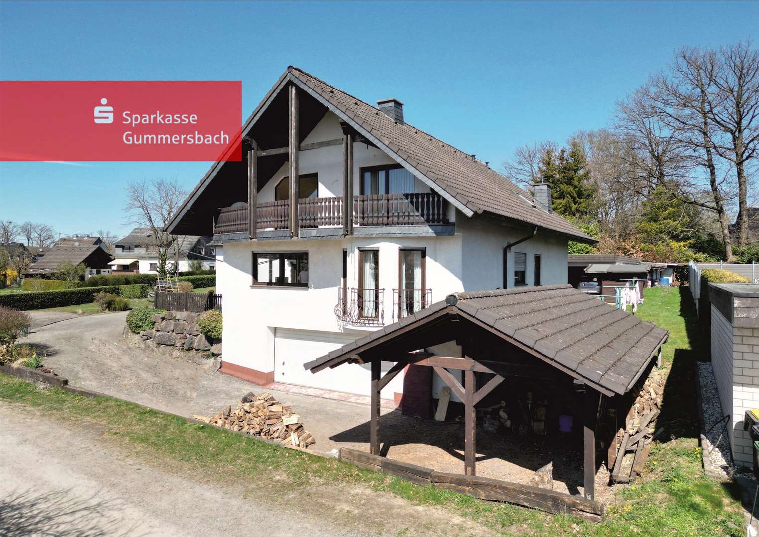 Ansicht vom Wohnhaus - Doppelhaushälfte in 51580 Reichshof mit 145m² kaufen