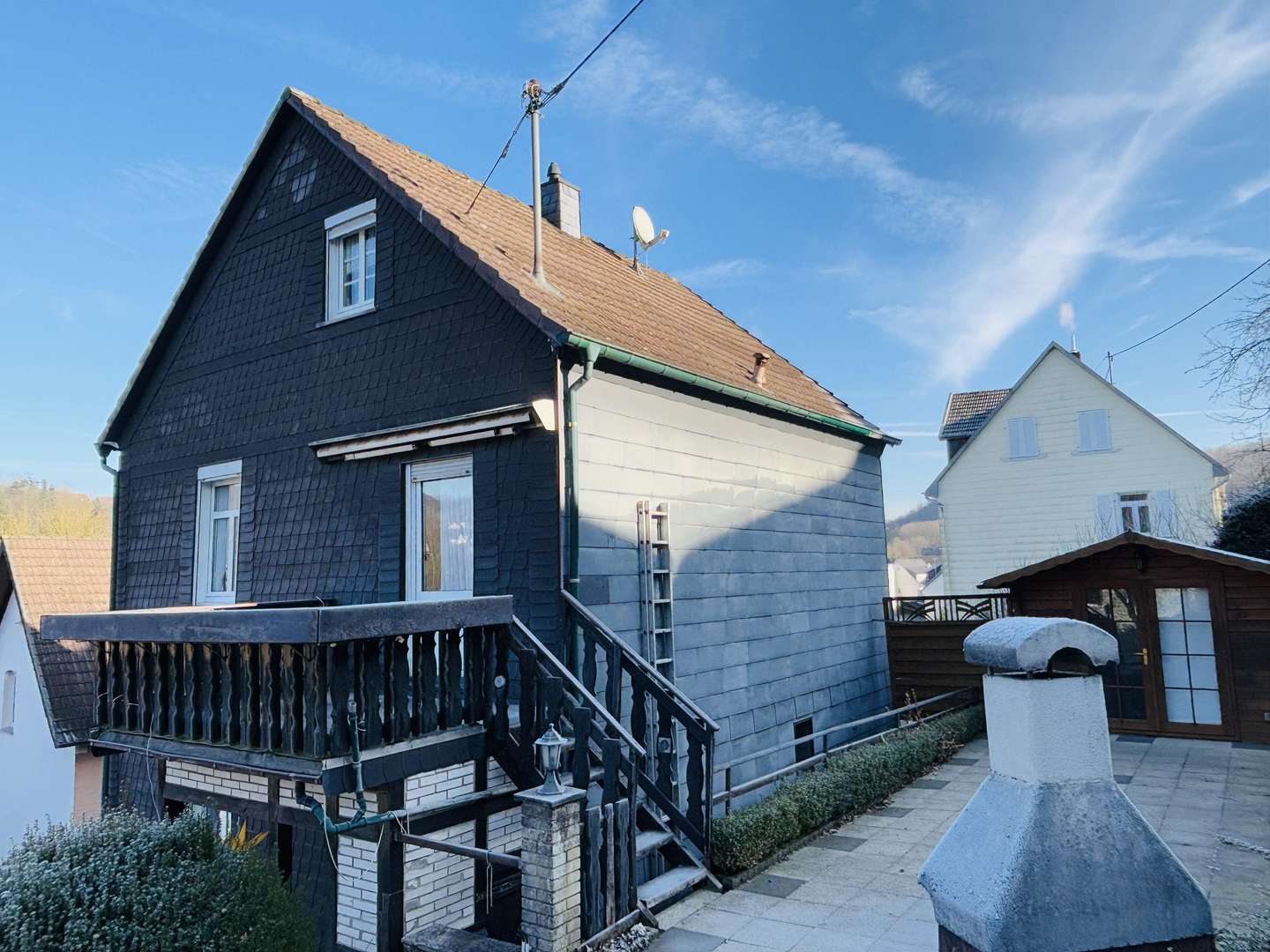 Gartenansicht mit Terrasse