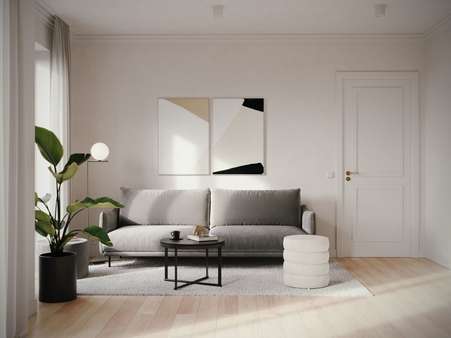 Wohnzimmer 2 - Etagenwohnung in 52072 Aachen mit 44m² kaufen