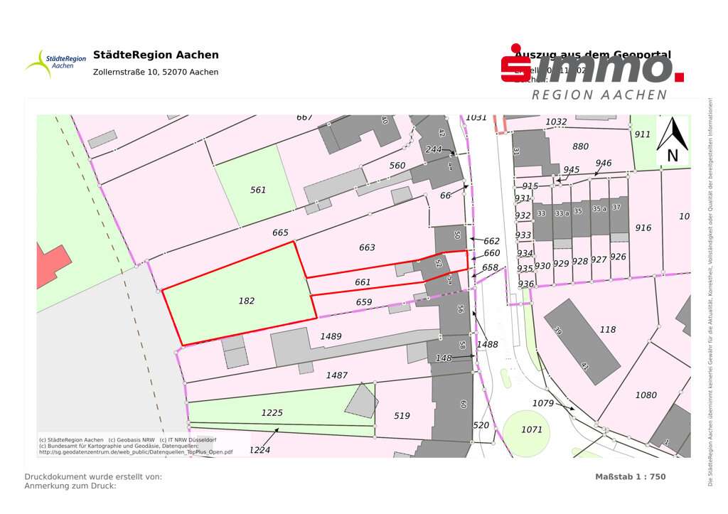 Titelbild - Grundstück in 52146 Würselen mit 1221m² kaufen