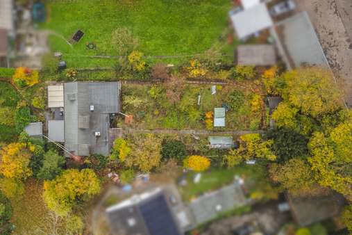Luftansicht hinteres Grundstück - Einfamilienhaus in 52066 Aachen / Burtscheid mit 95m² kaufen