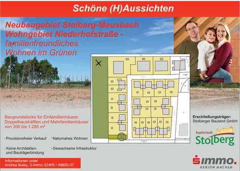 Bauschild Beauftragt - Kopie - Grundstück in 52224 Stolberg mit 598m² kaufen
