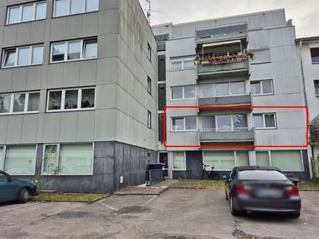 Rückansicht Rückansicht - Etagenwohnung in 52351 Düren mit 64m² kaufen