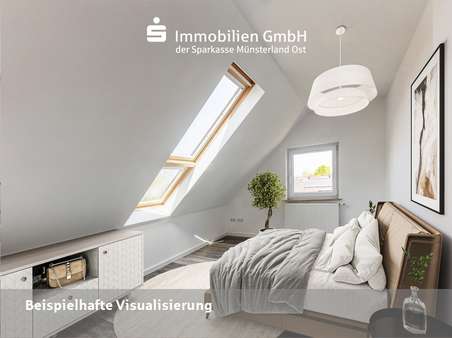 Schlafzimmer - Etagenwohnung in 48153 Münster mit 94m² kaufen