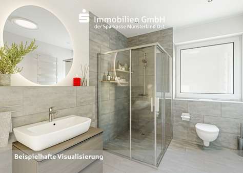 Badezimmer - Penthouse-Wohnung in 59269 Beckum mit 96m² kaufen