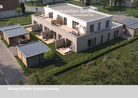 Rückansicht - Penthouse-Wohnung in 59269 Beckum mit 96m² kaufen