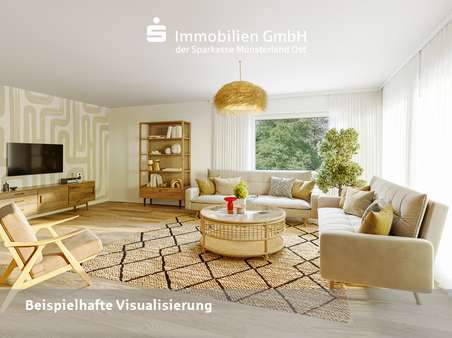 Wohnzimmer - Bungalow in 59302 Oelde mit 120m² kaufen