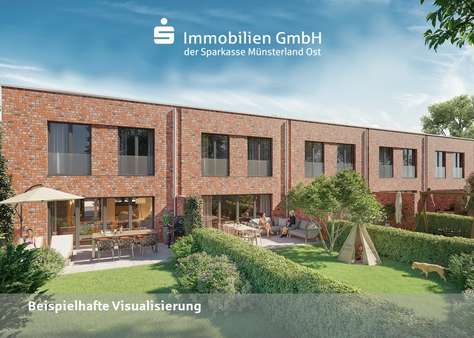 Gartenansicht - Reihenendhaus in 48155 Münster mit 139m² kaufen