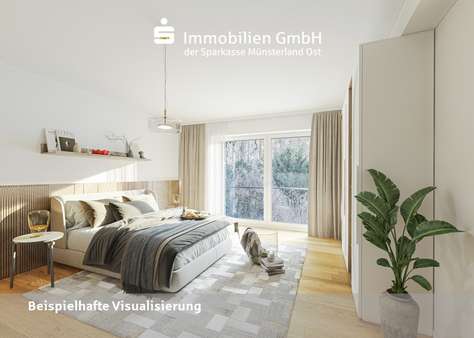 Schlafzimmer - Doppelhaushälfte in 48346 Ostbevern / Brock mit 155m² kaufen