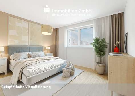 Visualisierung Schlafzimmer - Etagenwohnung in 59227 Ahlen mit 94m² kaufen