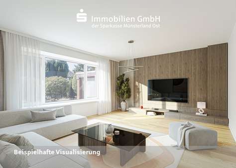 Wohnzimmer - Einfamilienhaus in 48157 Münster mit 149m² kaufen