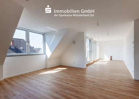 Wohn- und Esszimmer - Penthouse-Wohnung in 48155 Münster mit 91m² mieten