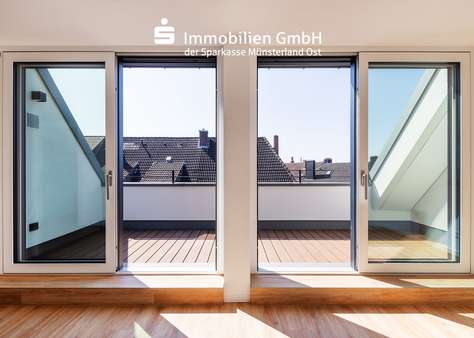 Wohn und Esszimmer - Penthouse-Wohnung in 48155 Münster mit 91m² mieten