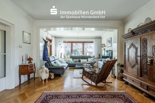 Wohnzimmer - Villa in 59227 Ahlen mit 247m² kaufen