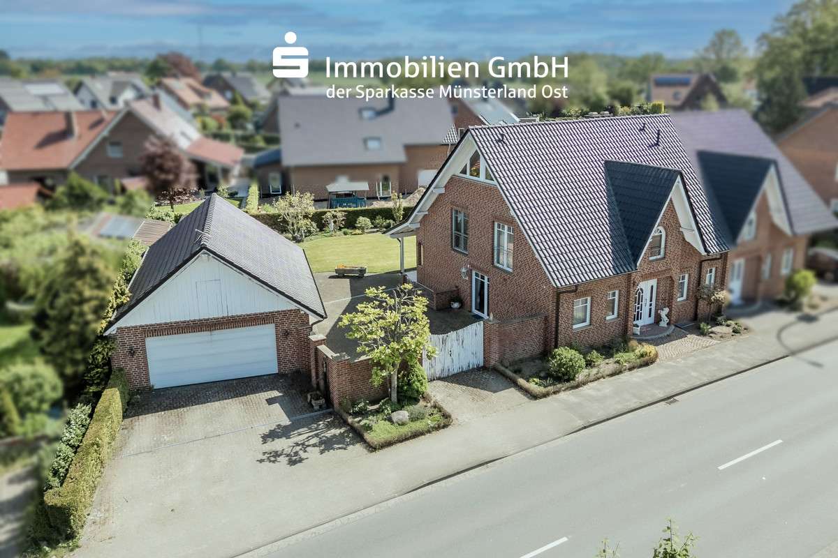 Vogelperspektive - Doppelhaushälfte in 48231 Warendorf-Milte mit 123m² kaufen