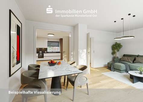 Wohn-/Essbereich Wohn-/Essbereich - Maisonette-Wohnung in 59329 Wadersloh mit 88m² kaufen