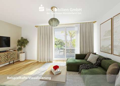 Wohnzimmer Wohnzimmer - Reihenmittelhaus in 48155 Münster mit 101m² kaufen