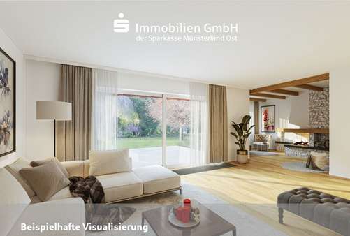Wohnzimmer Wohnzimmer - Einfamilienhaus in 48163 Münster mit 103m² kaufen