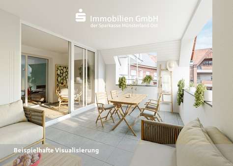 Loggia Loggia - Etagenwohnung in 48324 Sendenhorst mit 124m² kaufen