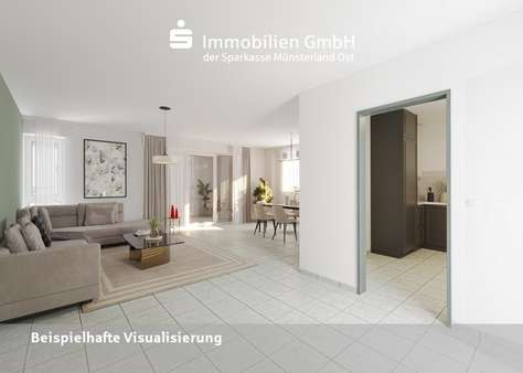 Wohn- und Esszimmer Wohn- und Esszimmer - Etagenwohnung in 48324 Sendenhorst mit 124m² kaufen