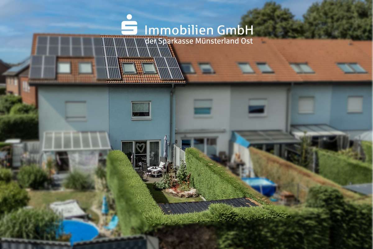 Rückansicht Rückansicht - Reihenmittelhaus in 59329 Wadersloh mit 105m² kaufen
