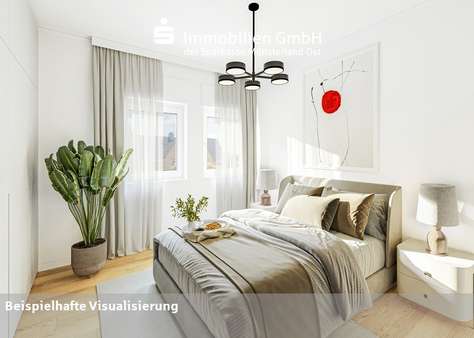 Schlafzimmer im Obergeschoss - Zweifamilienhaus in 59269 Beckum mit 127m² kaufen