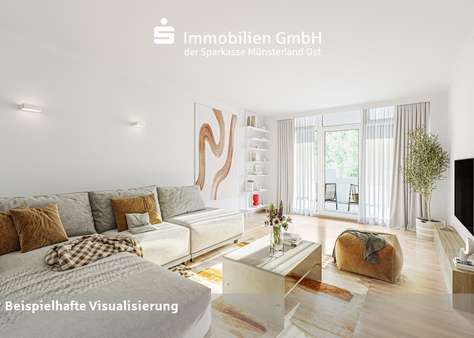 Wohnzimmer Wohnzimmer - Etagenwohnung in 59302 Oelde mit 94m² kaufen