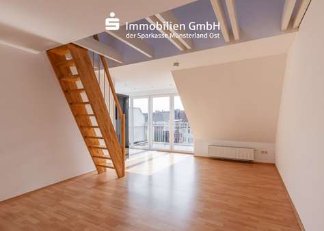 Wohn- und Esszimmer - Maisonette-Wohnung in 48147 Münster mit 70m² kaufen