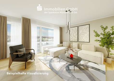 Wohn- und Schlafbereich Wohn- und Schlafbereich - Etagenwohnung in 48151 Münster mit 45m² kaufen