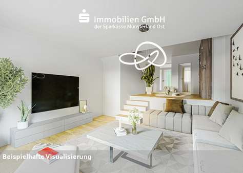 Wohn- und Essbereich Wohn- und Essbereich - Doppelhaushälfte in 48159 Münster mit 91m² kaufen