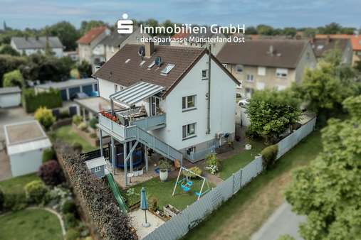 Rückansicht Rückansicht - Etagenwohnung in 59227 Ahlen mit 112m² kaufen