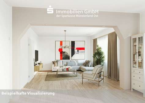 Wohnzimmer - Einfamilienhaus in 48231 Warendorf mit 133m² kaufen