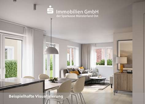 Wohnzimmer - Mehrfamilienhaus in 48161 Münster mit 357m² kaufen