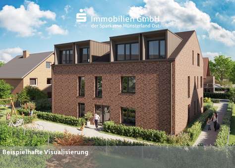 Rückansicht - Etagenwohnung in 48149 Münster mit 84m² kaufen