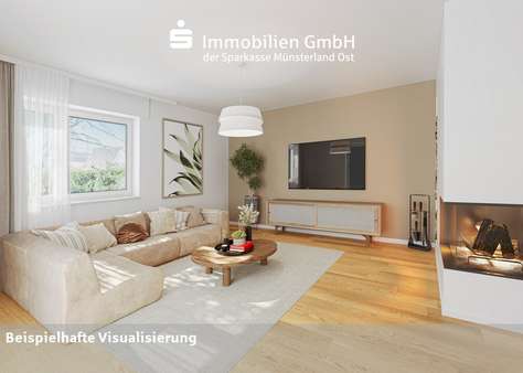 Wohnzimmer - Einfamilienhaus in 59302 Oelde mit 154m² kaufen