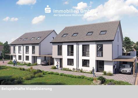 Fronansicht Fronansicht - Doppelhaushälfte in 59269 Beckum mit 140m² kaufen