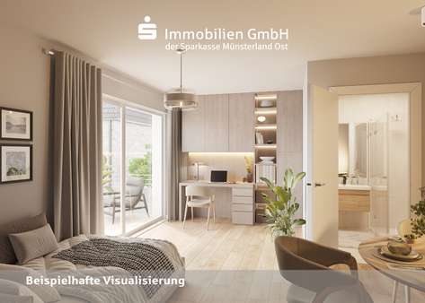 Wohn- und Essbereich - Erdgeschosswohnung in 48145 Münster mit 33m² kaufen