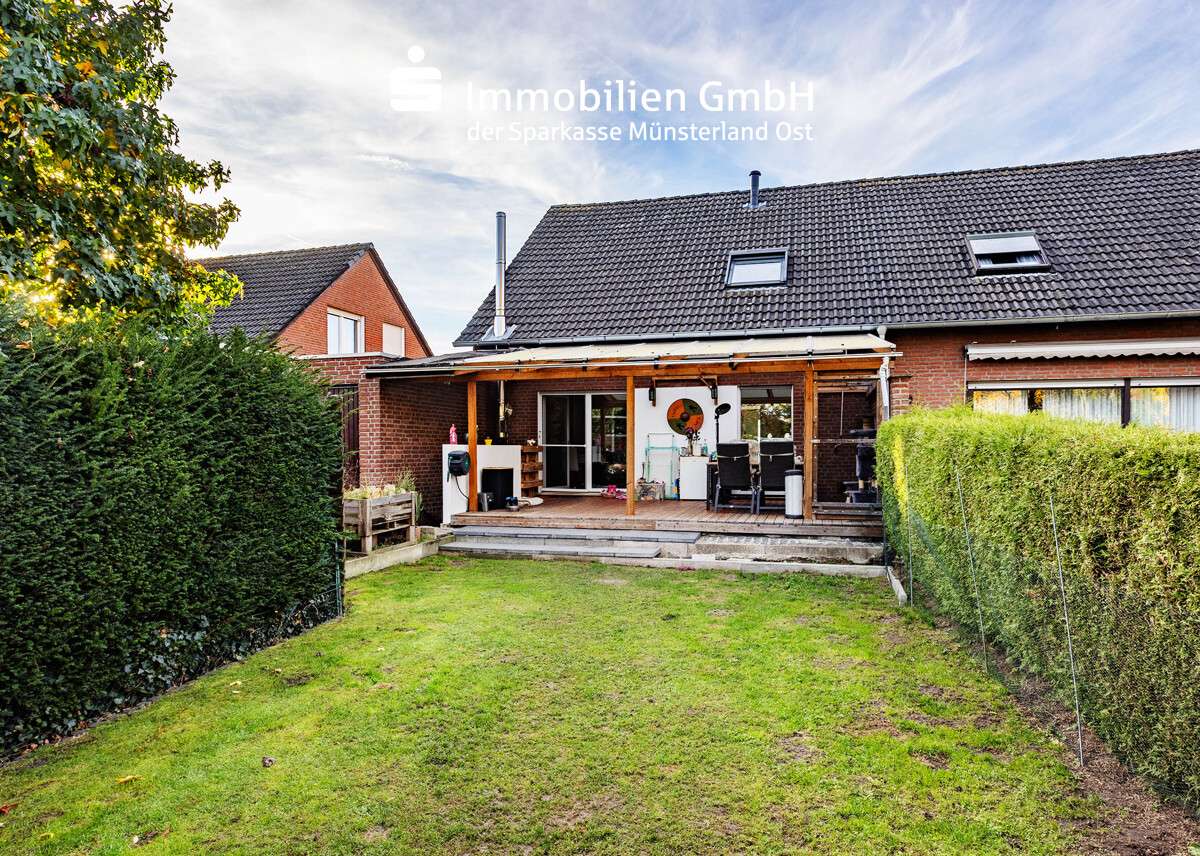 Rückansicht - Doppelhaushälfte in 48351 Everswinkel mit 114m² kaufen