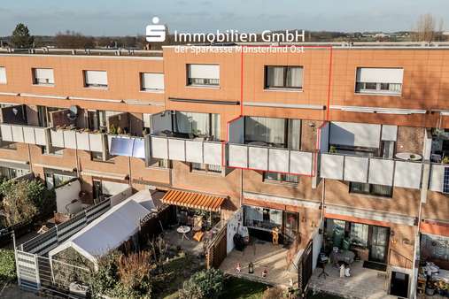 Rückansicht - Maisonette-Wohnung in 59269 Neubeckum mit 96m² kaufen