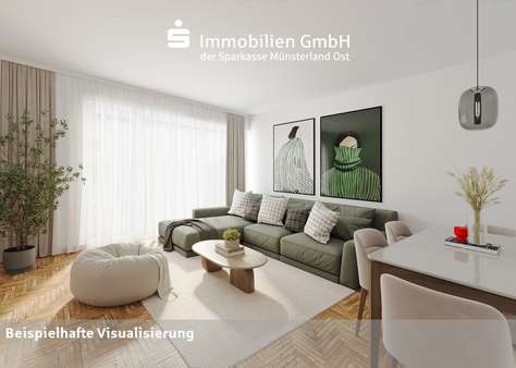 Wohn-/ Essbereich - Maisonette-Wohnung in 59269 Neubeckum mit 96m² kaufen