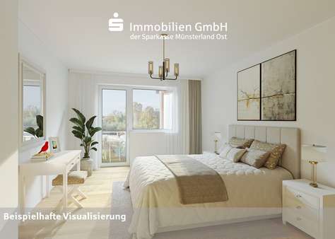 Schlafzimmer - Doppelhaushälfte in 48167 Münster mit 155m² kaufen