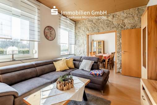 Wohnbereich im Erdgeschoss (2) - Zweifamilienhaus in 59227 Ahlen mit 111m² kaufen