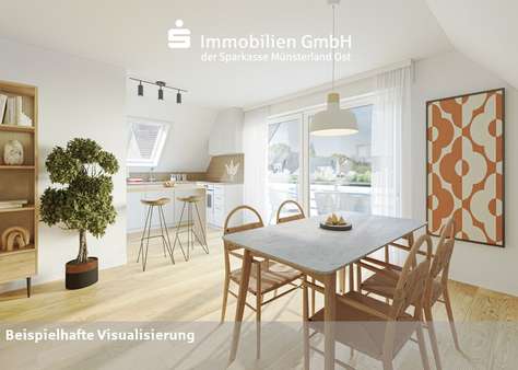 Küche im Dachgeschoss - Einfamilienhaus in 59302 Oelde mit 173m² kaufen