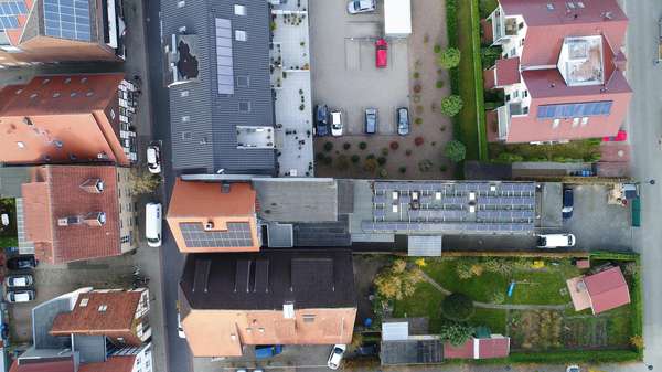 Drohnenansicht von oben - Wohn- / Geschäftshaus in 49525 Lengerich mit 328m² als Kapitalanlage kaufen