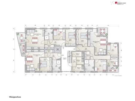 Geschossplan OG - Etagenwohnung in 59387 Ascheberg mit 112m² kaufen