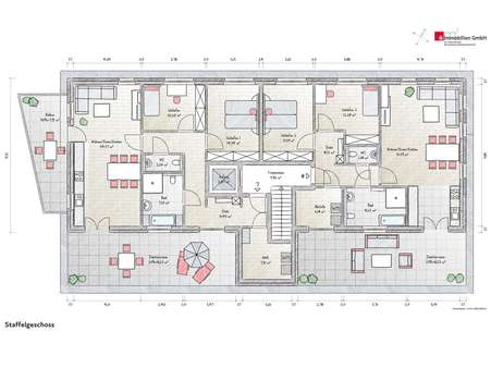 Geschossplan SG - Penthouse-Wohnung in 59387 Ascheberg mit 94m² kaufen
