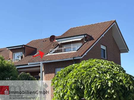 Ansicht Loggia - Dachgeschosswohnung in 46325 Borken mit 64m² als Kapitalanlage kaufen