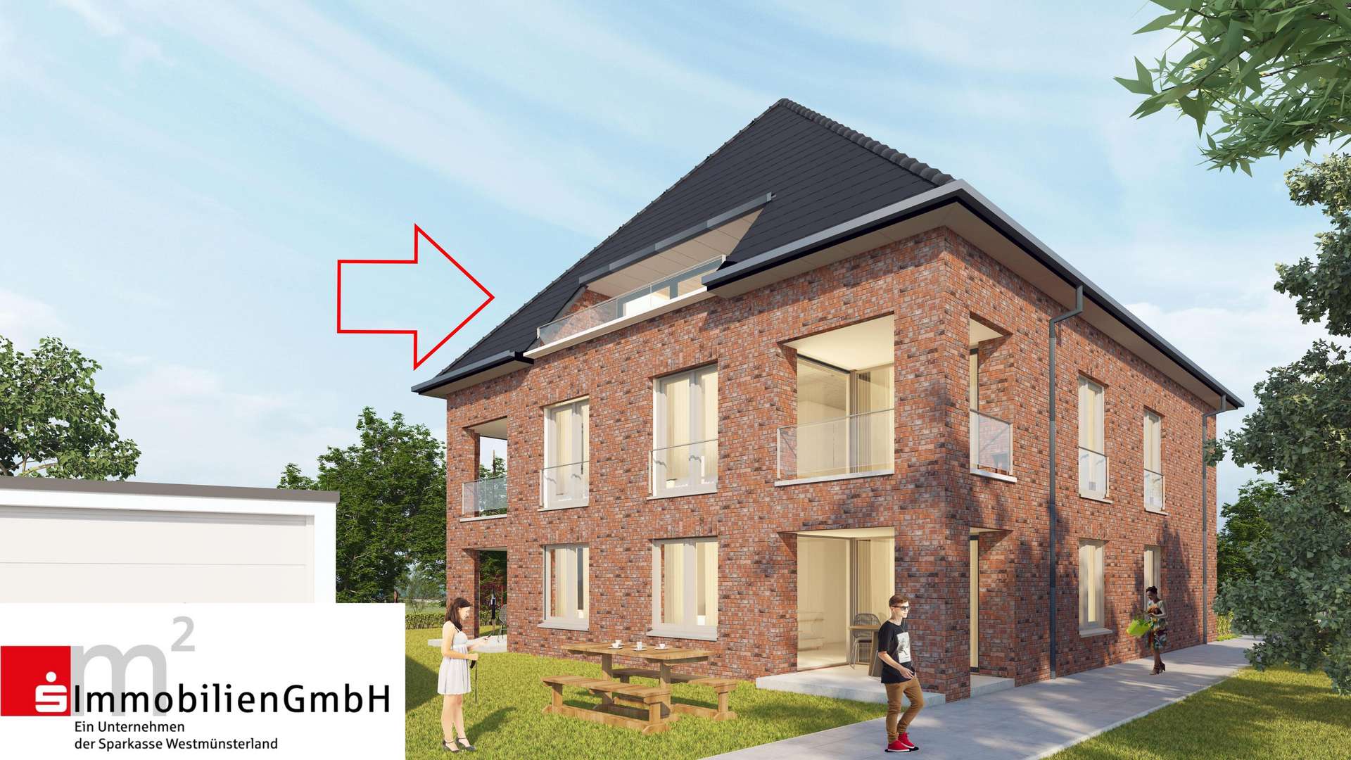 Wohnen im Zentrum von Dülmen - Dachgeschosswohnung in 48249 Dülmen mit 117m² kaufen