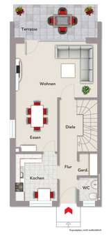 Erdgeschoss - Reihenendhaus in 48599 Gronau mit 125m² kaufen